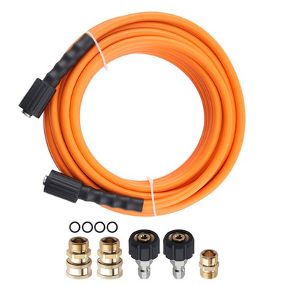 #ad 50FT High Pressure Washer Hose for Honda Ryobi 5800PSI M22 3 8quot; Quick Connect $51.16