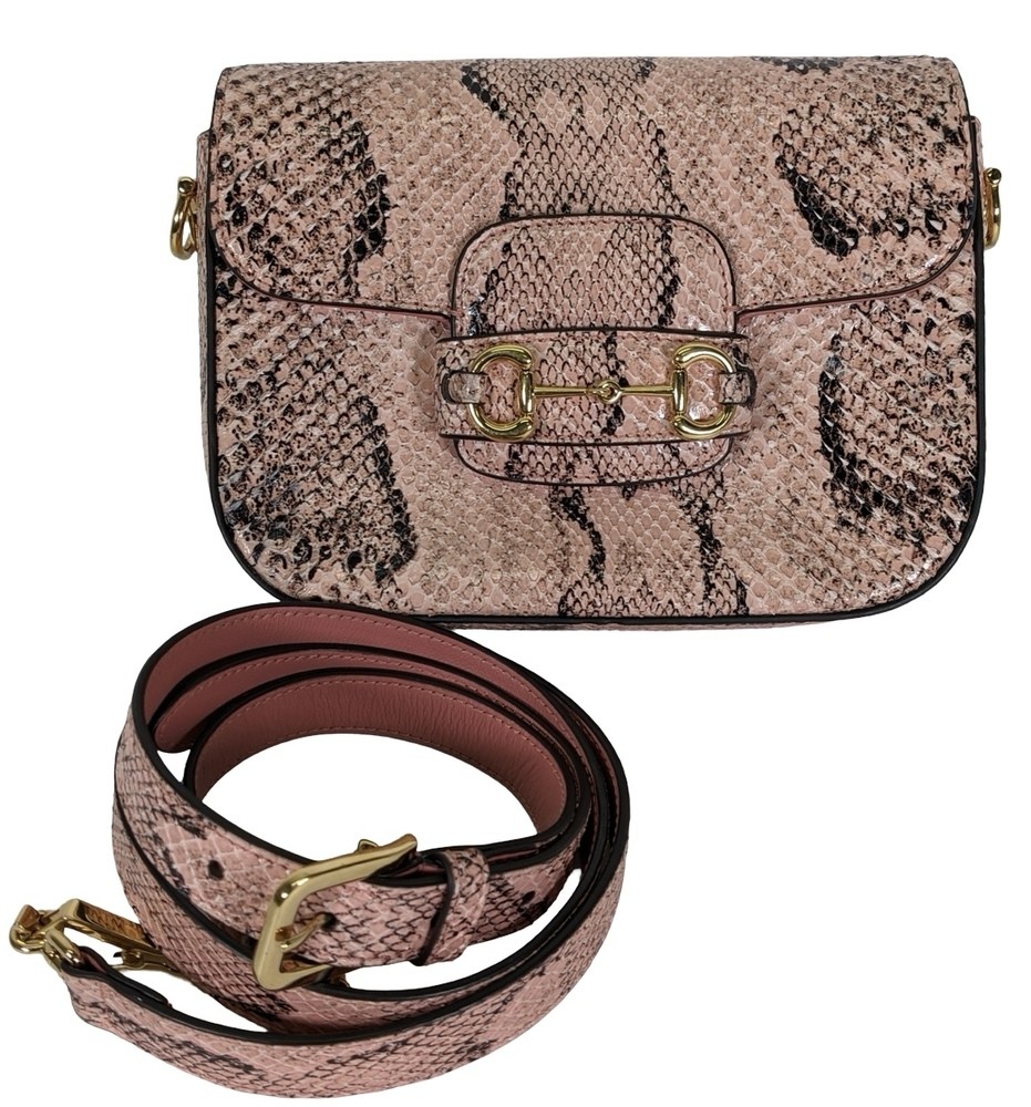 Gucci Horsebit 1955 Python Mini Bag - image 1