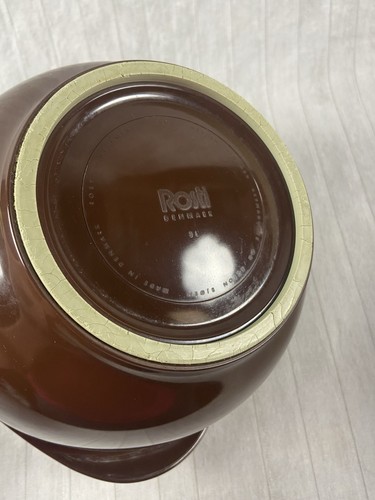 ROSTI Set di 3 ciotole di miscelazione marroni 4L, 3L, 1,5L Made in Denmark MCM retrò vintage - Foto 13 di 18