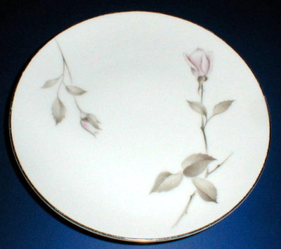 3 Mikasa Narumi Japan #5500 Pink Rosebud ADELA 6-3/8'' Bread Plates THREE (oil)