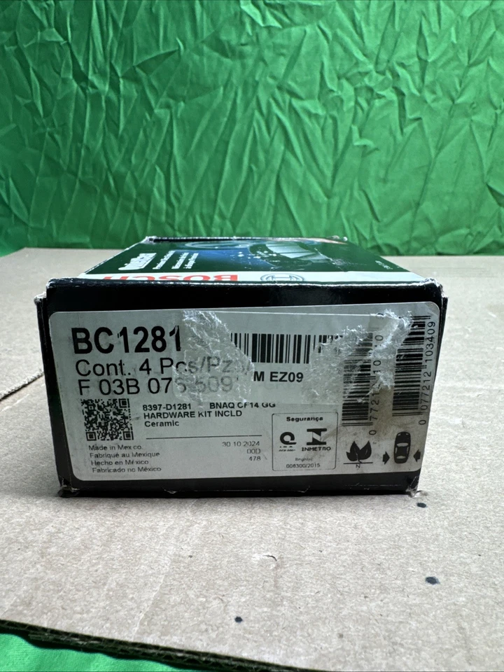 Pastillas de freno (traseras) para Select Acura MDX, ZDX, Honda Odyssey, Pilot. Bosch #BC1281 Foto 3 de 3