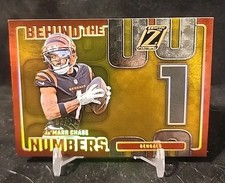 2024 Panini Zenith Ja'Marr Chase #/10 Gold Behind the Numbers Cincinnati Bengals