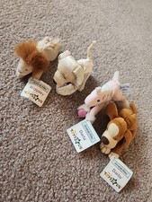 Toys R Us Animal Alley Mini Plush Lot Of 4 Riggsley, Darla, Darby. Unicorn Lion