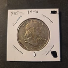 1950-D Franklin Silver Half Dollar In About Uncirculated Condition