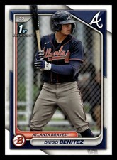 Diego Benitez 2024 Bowman Prospect 1ST ROOKIE RC #BP-39 Atlanta Braves (RC)
