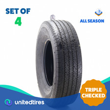Set Of 4 Used Lt 24575r16 Bridgestone V-steel Rib 265 120116s - 5.5-6.532