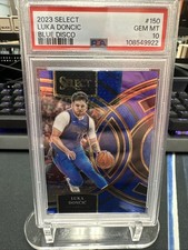 2023 PANINI SELECT #150 LUKA DONCIC BLUE DISCO 2/25