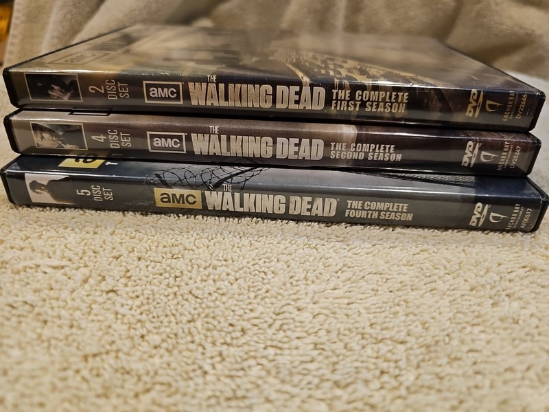 AMC The Walking Dead TV Series  Complete Seasons 1, 2 And 4.