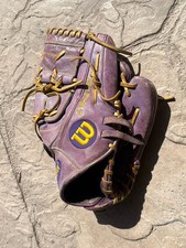 WILSON A2000 CK22 Pro Stock Pitcher Glove 11.75-inch MLB Clayton Kershaw PURPLE