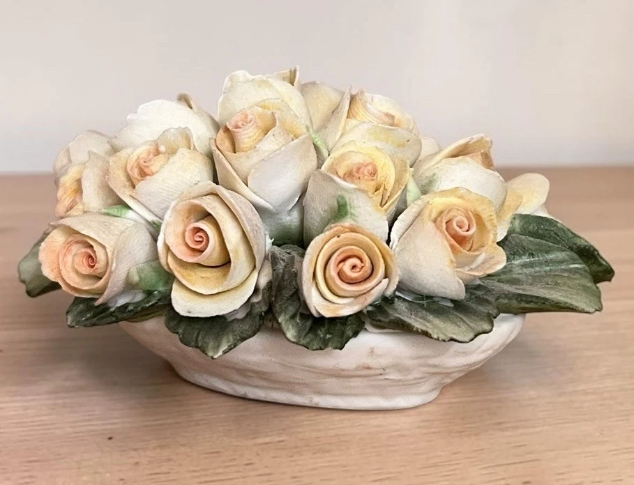 Italian Porcelain Flowers In Italian Art Pottery | eBay