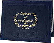 Graduatepro Graduation Diploma Cover Class of 2026 for 8.5X11 Certificate