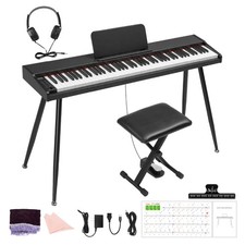 88 Key Full Size Semi-Weighted Standard Keyboards Digital Piano With Stand,Bench