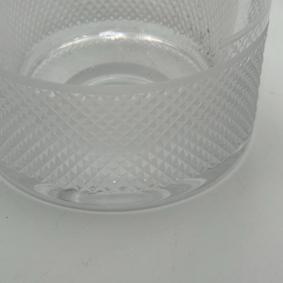 蒂芙尼钻石尖水晶玻璃老式马克杯和罐子雕刻! — 第 3/4 张图片