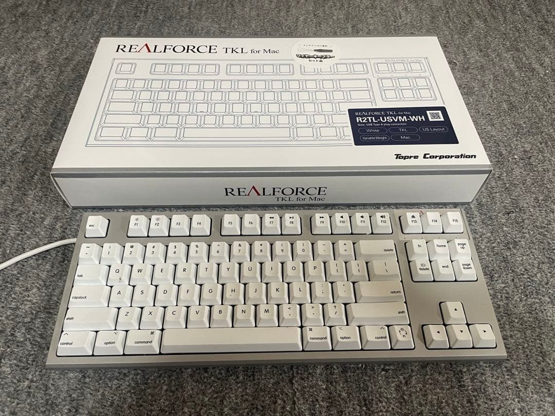 Topre REALFORCE TKL for Mac R2TL-USVM-WH English 87 keys Numpad Topre REALFORCE TKL for Mac R2TL-USVM-WH English 87 keys Numpad