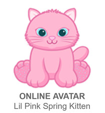 Webkinz Classic Lil Pink Spring Kitten *Code Only* (~messaged~)