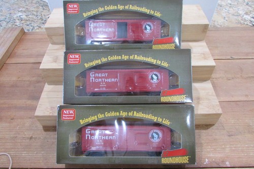 Lote de coches de caja doble funda escala HO Roundhouse (3) 40' #5512 | Zustand: Used