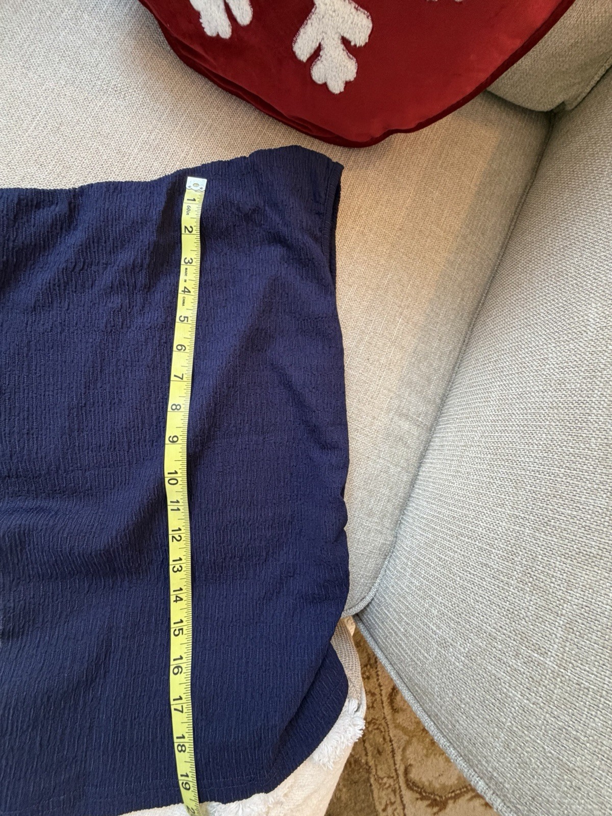 Navy Blue Off The Shoulder Two Piece Set Women’s Size Small