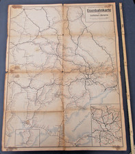 Eisenbahnkarte östliche Ukraine Reichsverkehrsdirektion Dnjepropetrowsk Дніпро