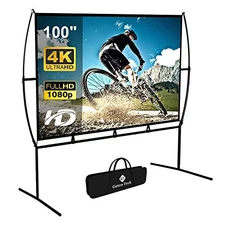 GETCO PROJECTOR SCREEN WITH STAND FOLDABLE MOVIE SCREEN 100 INCH GT-SCREEN-WHT