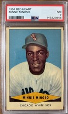 1954 Red Heart Minnie Minoso PSA 7 Nr Mt