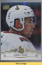 2018-19 Upper Deck Speckled Rainbow Foil Cody Ceci #382 READ f1h
