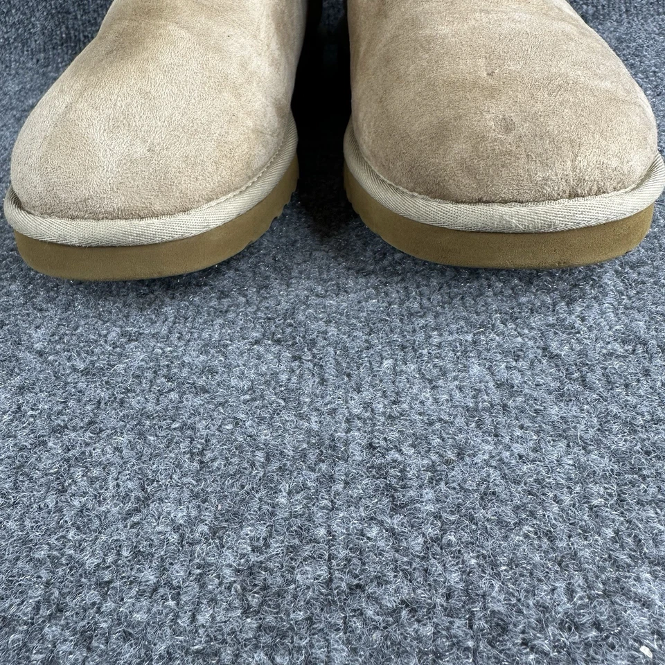 Botas Ugg Australia Para Mujer Talla 9 5803 Tobillo Bailey Botón Cuero Piel de Oveja Foto 2 de 4
