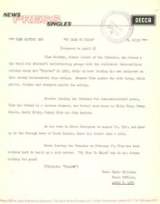 CLEM CATINI ORK : No Time To Think : original UK 1965 press release sheet