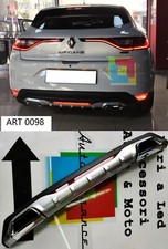 RENAULT MEGANE 4 Diffusor Unter Stoßstange Rechteckige Endrohre RS