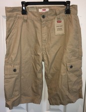 Levis s Shorts 6 Pockets Sz 16 Boys W28 Khaki NWT 42