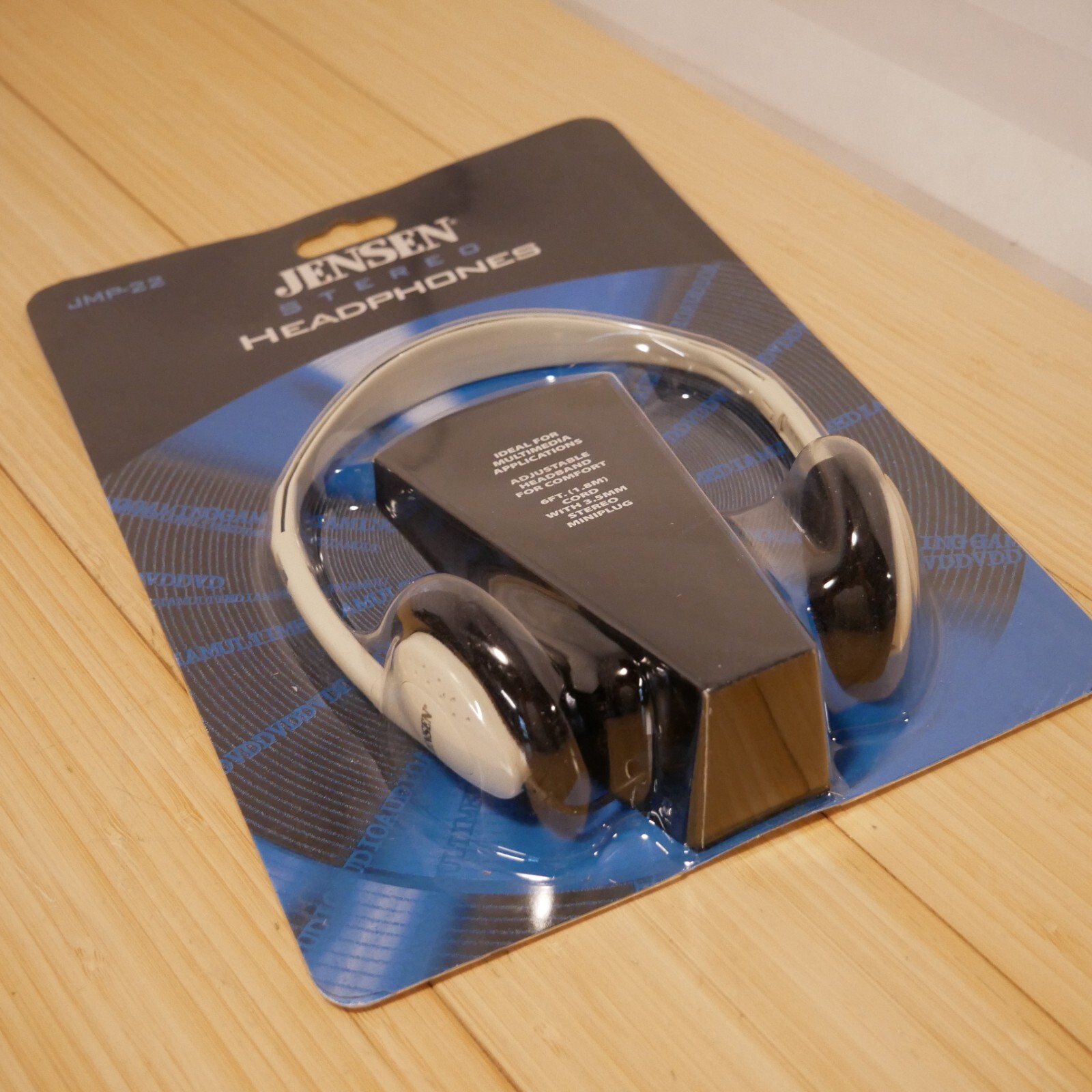 NOS Vintage Jensen Stereo Headphones 1999 Sealed Wired 3.5mm Mini Plug