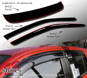 Outside Mount Rain Guards Visor Top Sun roof Type 2 3pcs For Acura Integra 94-01
