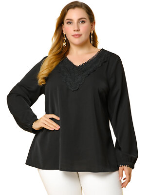 Damen Bluse Chiffon Seide transparent V-Ausschnitt V-Ausschnitt