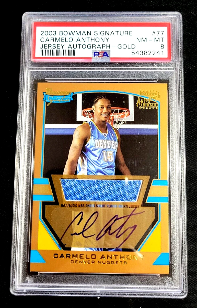 2003-04 Bowman Signature - Carmelo Anthony #77 for sale | eBay