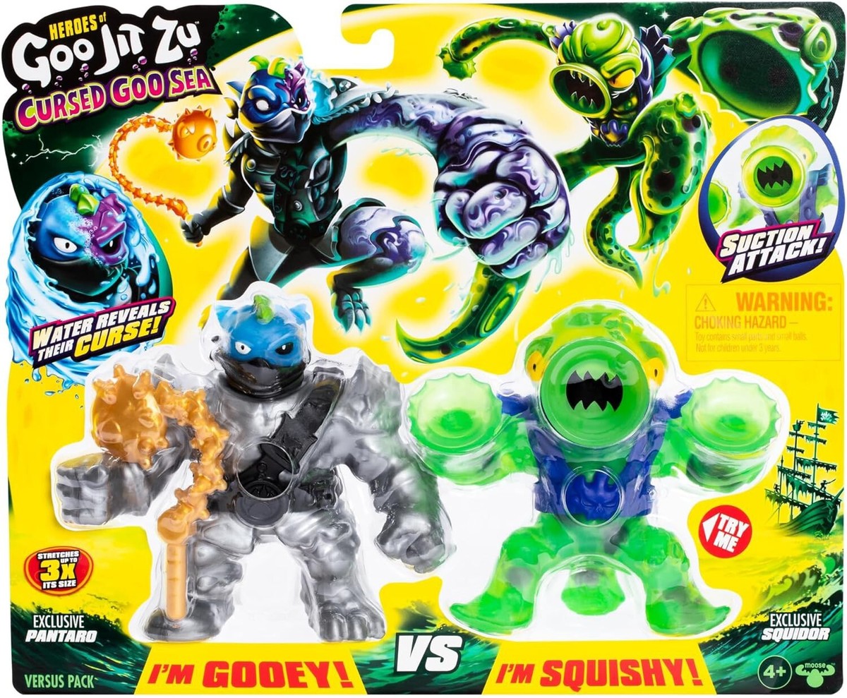 WEIRDO モンスターキャラクター缶 5個セット Heroes of Goo Jit Zu Cursed Goo Sea Pantaro & Squidor Action