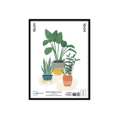 Mainstays Basic Black 18'' x 24'' Framed Poster