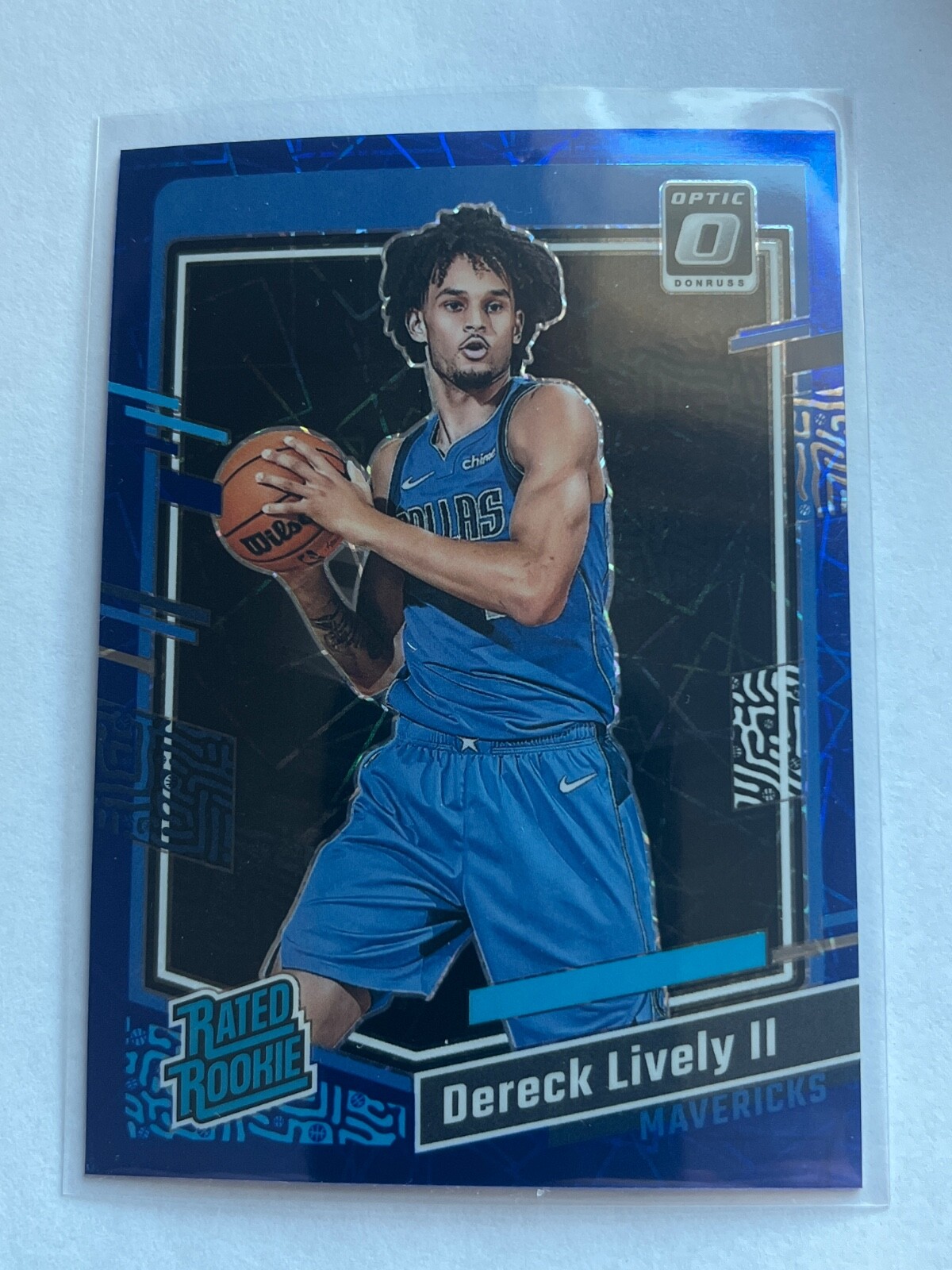 2023 Donruss Optic #245 Dereck Lively II Blue Velocity