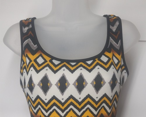 Vibe Sportswear Size Small Sleeveless Dress Lace Midsection Zigzag - Picture 3 of 8