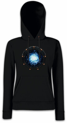 STARGATE PORTAL Damen Hoodie Sweatshirt Movie SG-1 Infinity Stargate
