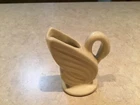 Shawnee Pottery Ivory Closed Wing Swan Mini Vase HTF