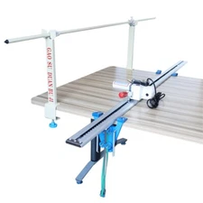 High Speed Fabric Cutter 86.6" Railway Digital Counter Automatic Rebound 110V