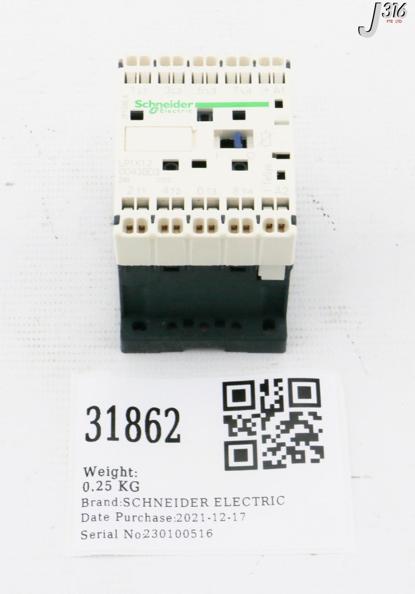 31862 SCHNEIDER ELECTRIC CONTACTOR (NEW) LP1K120043BD3 | eBay