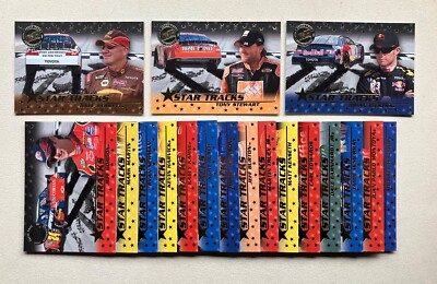 2008 Press Pass Eclipse Star Tracks Holofoil /250 18-Card NASCAR Parallel Set