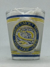 Great Smoky Mountains The Loop Over Native Black Bear Shot Glass Double Sided