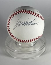 JACK MCKEON AUTOGRAPHED SIGNED OFFICIAL RAWLINGS LEAGUE BASEBALL