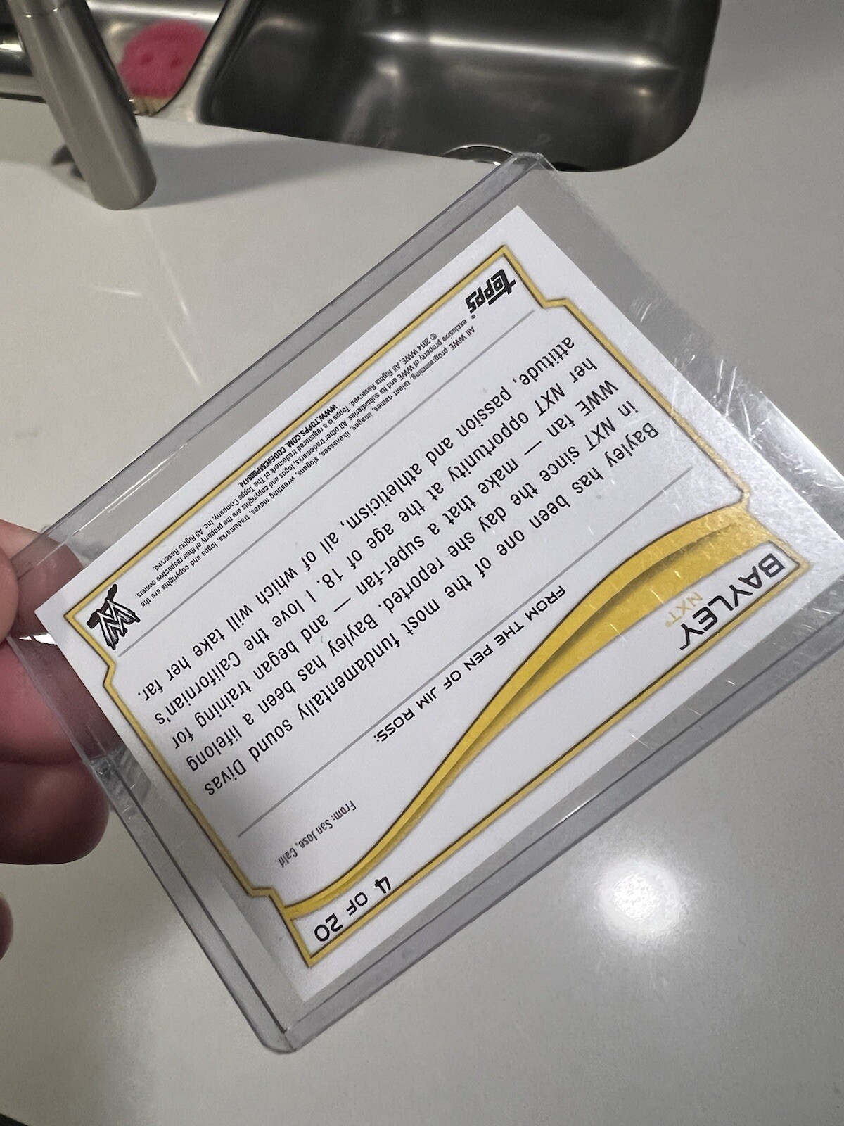 wwe bayley autographed Rookie Trading Card NXT topps Hand Signed eBay