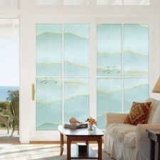 Privacy Window Film  Frosted Window Sticker  17.7" x 78.7"  MARBLE LANDSCAPE