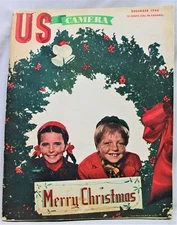 U.S. CAMERA MAGAZINE DECEMBER 1946 PHOTOGRAPHY NEWS & STORIES VINTAGE XMAS