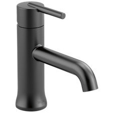 Delta Trinsic Single-Hole Bathroom Faucet Matte Black-Certified Refurbished