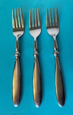 HAMPTON Stainless BISTRO  3 Salad Forks SATIN  Clean