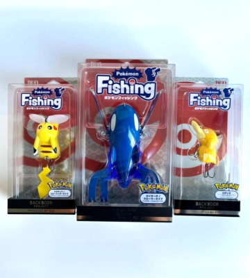 Pokemon Fishing Lure Set PIKACHU & KYOGRE & PSYDUCK(KODUCK) DUO F
